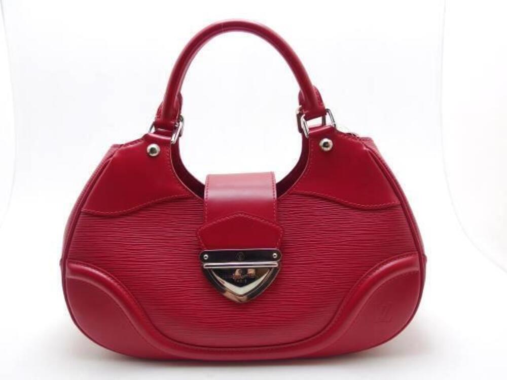 LOUIS VUITTON Sac Montaigne Epi Rouge Red Handbag